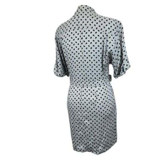 NWT Equipment Femme Absalone Shirt Dress "Sky Gray True Black" Size 2 - Picture 8 of 15